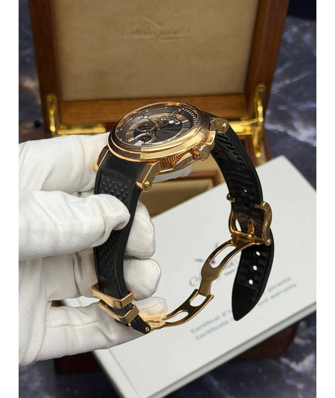 Breguet Черные часы из розового золота, фото 3