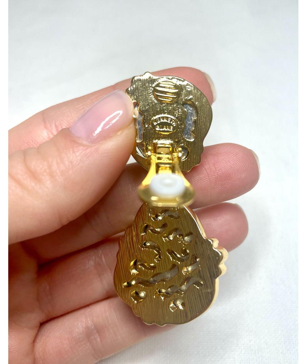 KENNETH JAY LANE Зеленые клипсы, фото 4