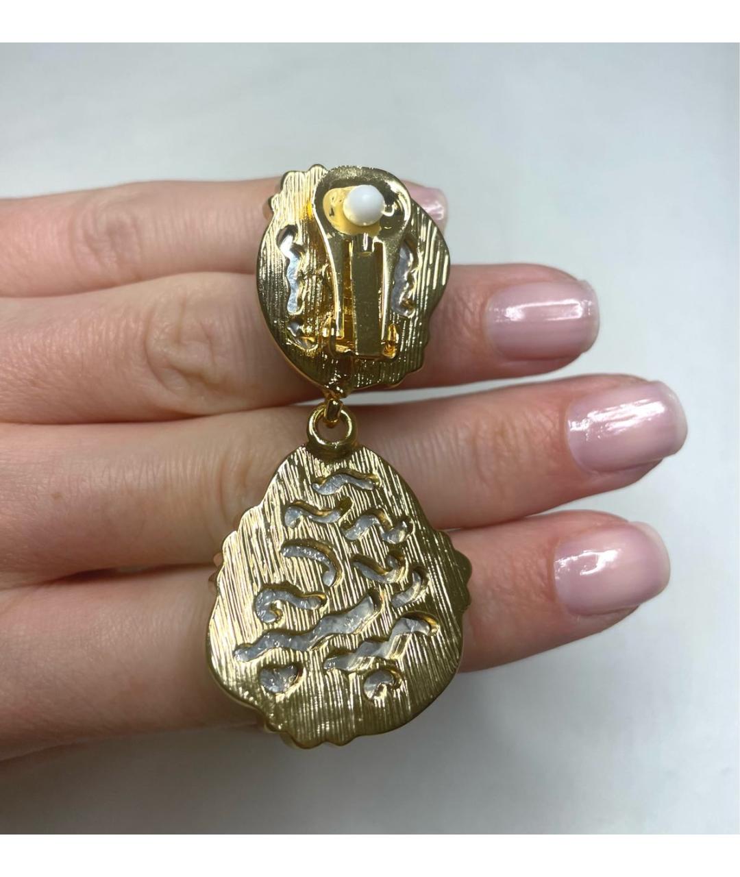 KENNETH JAY LANE Зеленые клипсы, фото 3