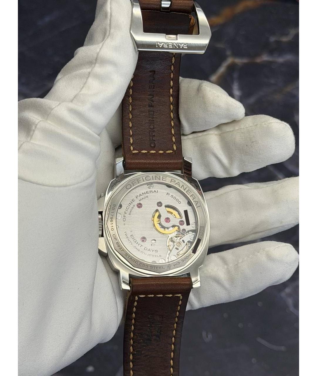 PANERAI Черные стальные часы, фото 3