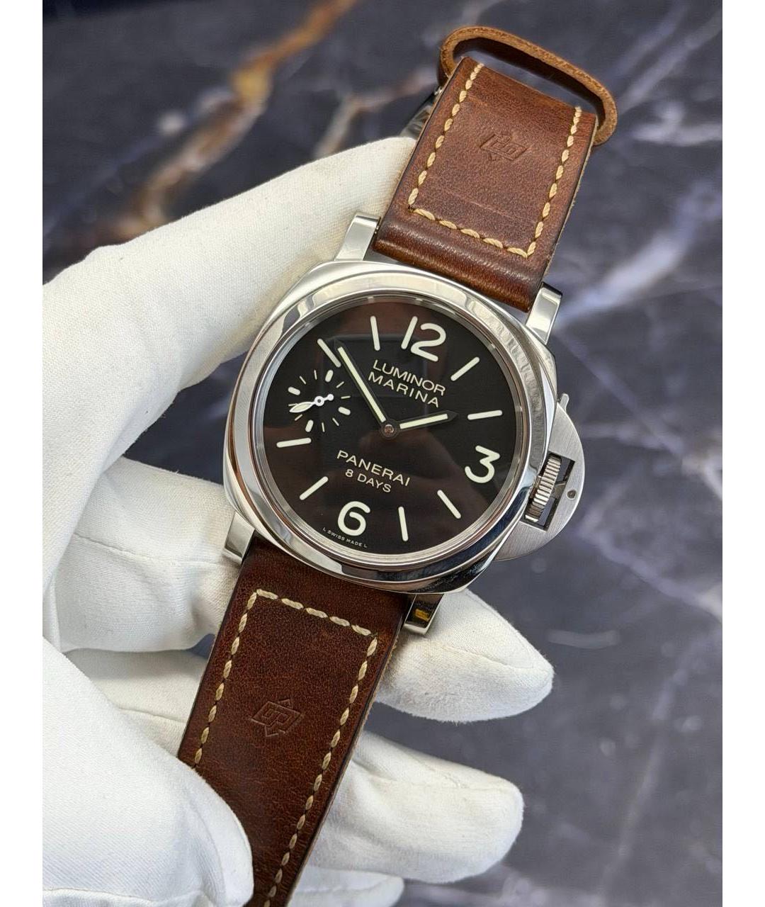 PANERAI Черные стальные часы, фото 6