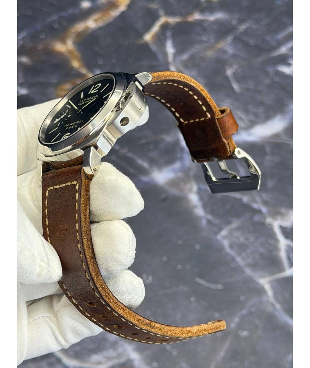 PANERAI Черные стальные часы, фото 5