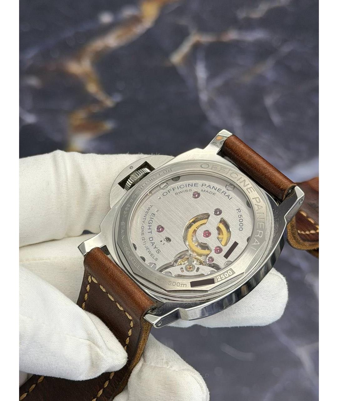 PANERAI Черные стальные часы, фото 4