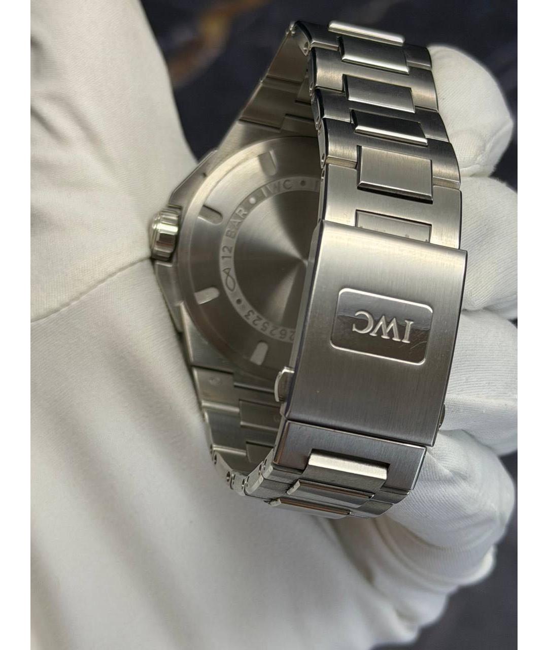 IWC Серебряные стальные часы, фото 6