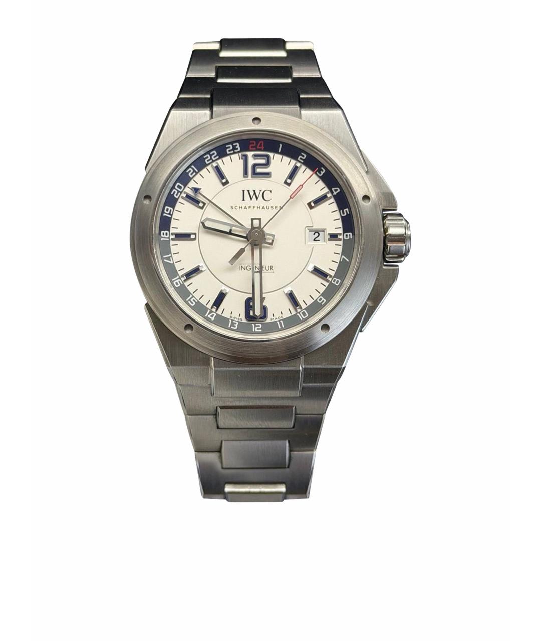 IWC Серебряные стальные часы, фото 1