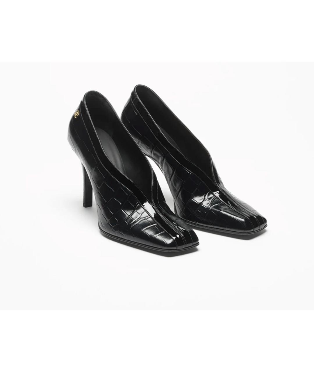 CHANEL Черные туфли из лакированной кожи, фото 2