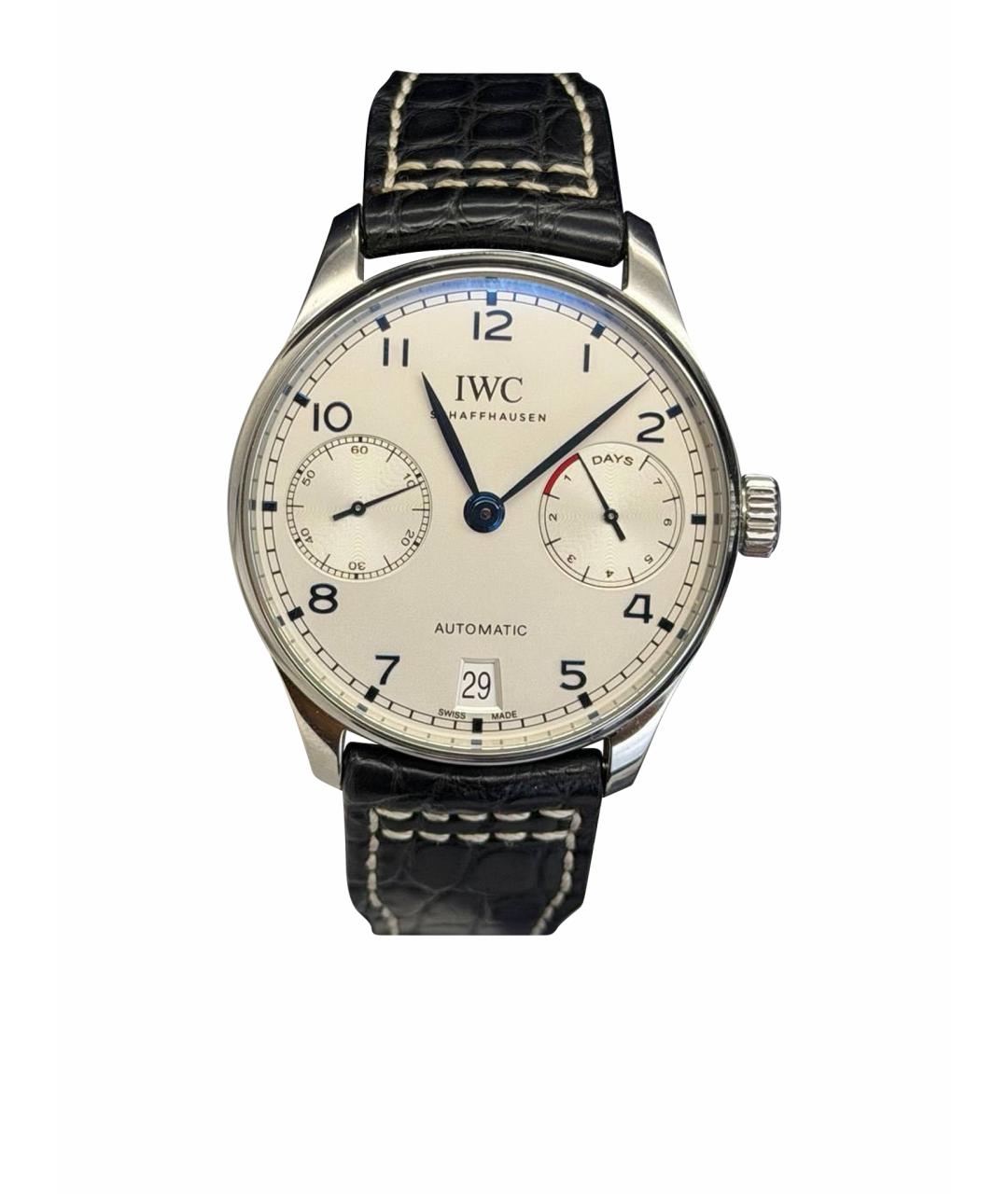 IWC Белые стальные часы, фото 1