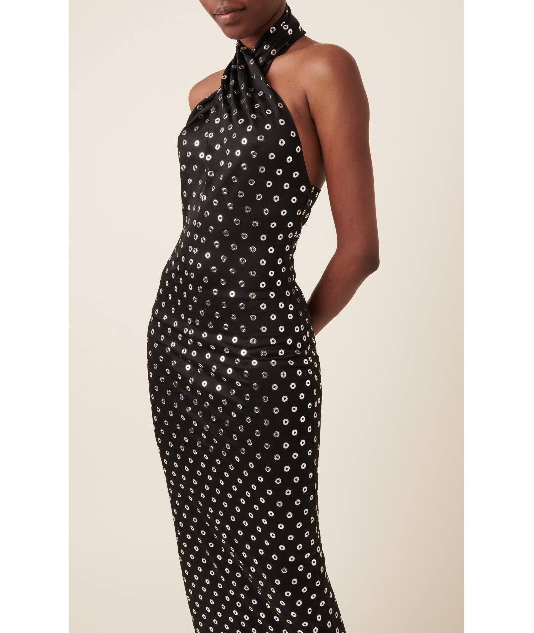 ALAIA Черное вискозное вечернее платье, фото 6