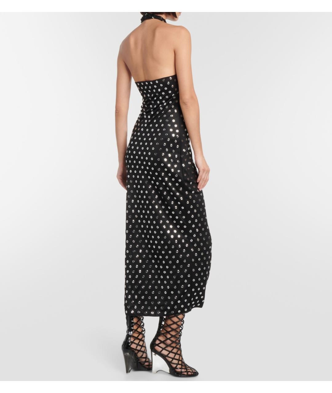 ALAIA Черное вискозное вечернее платье, фото 3