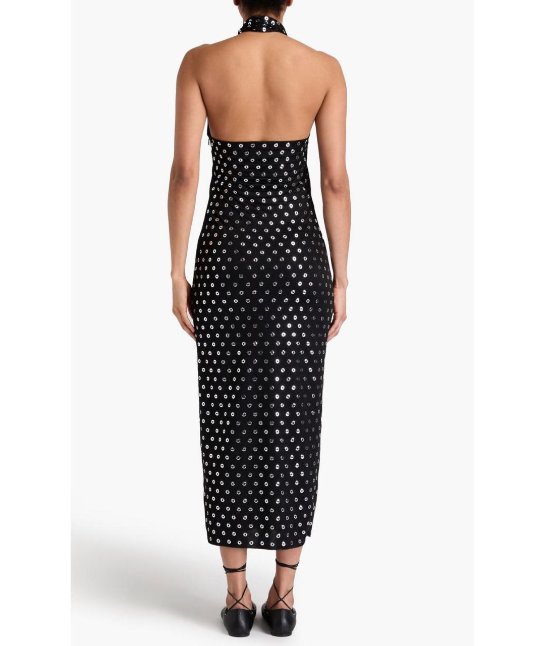 ALAIA Черное вискозное вечернее платье, фото 8