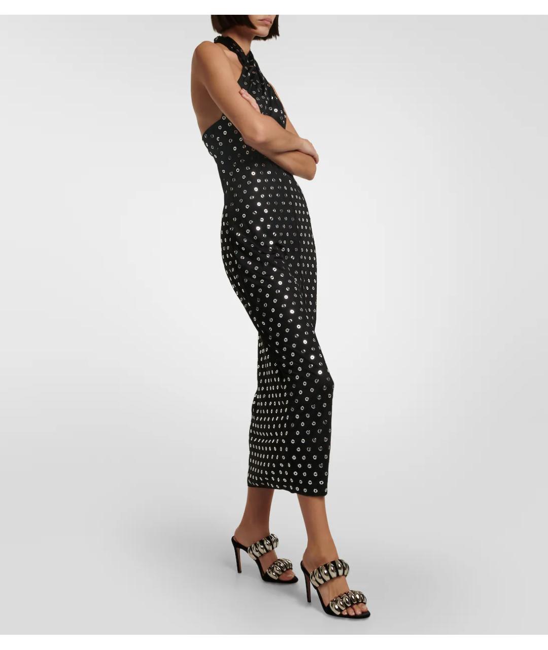 ALAIA Черное вискозное вечернее платье, фото 4