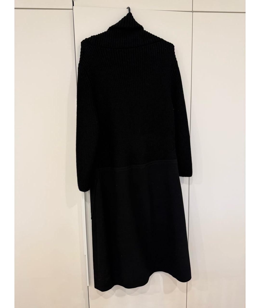 ESCADA Черное шерстяное повседневное платье, фото 5