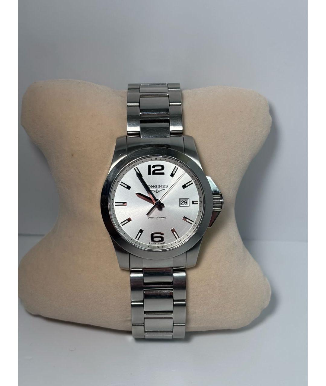 LONGINES Серебряные стальные часы, фото 6