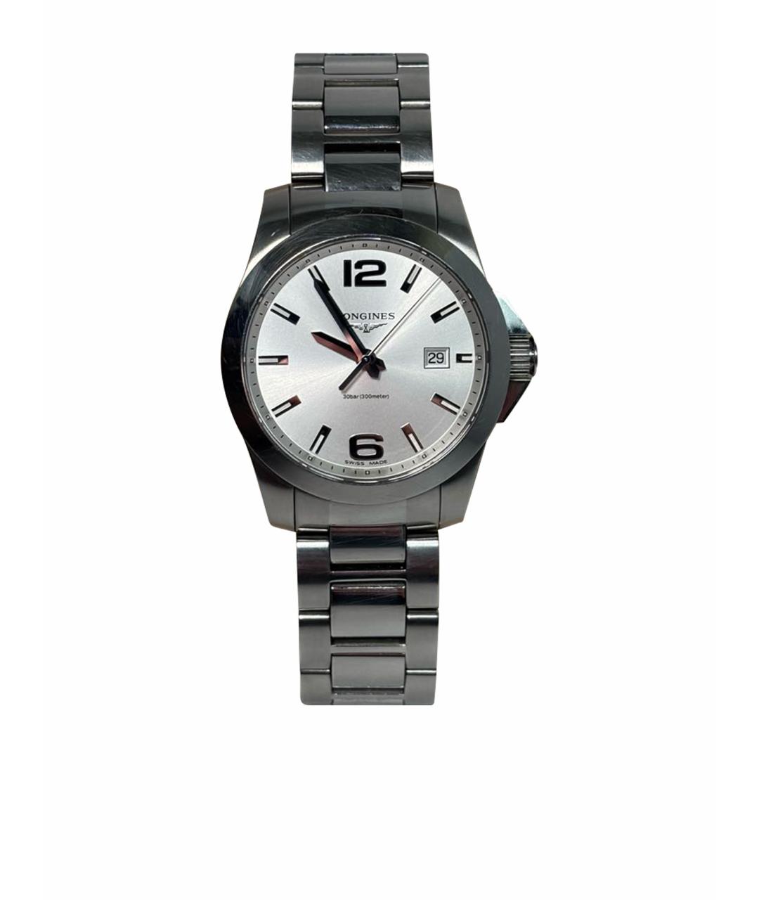 LONGINES Серебряные стальные часы, фото 1