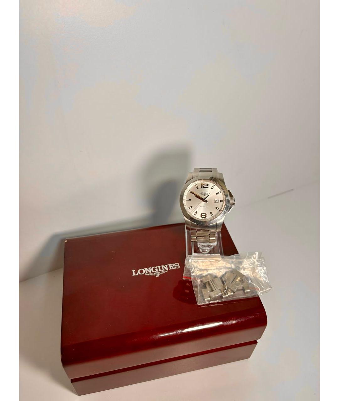 LONGINES Серебряные стальные часы, фото 4