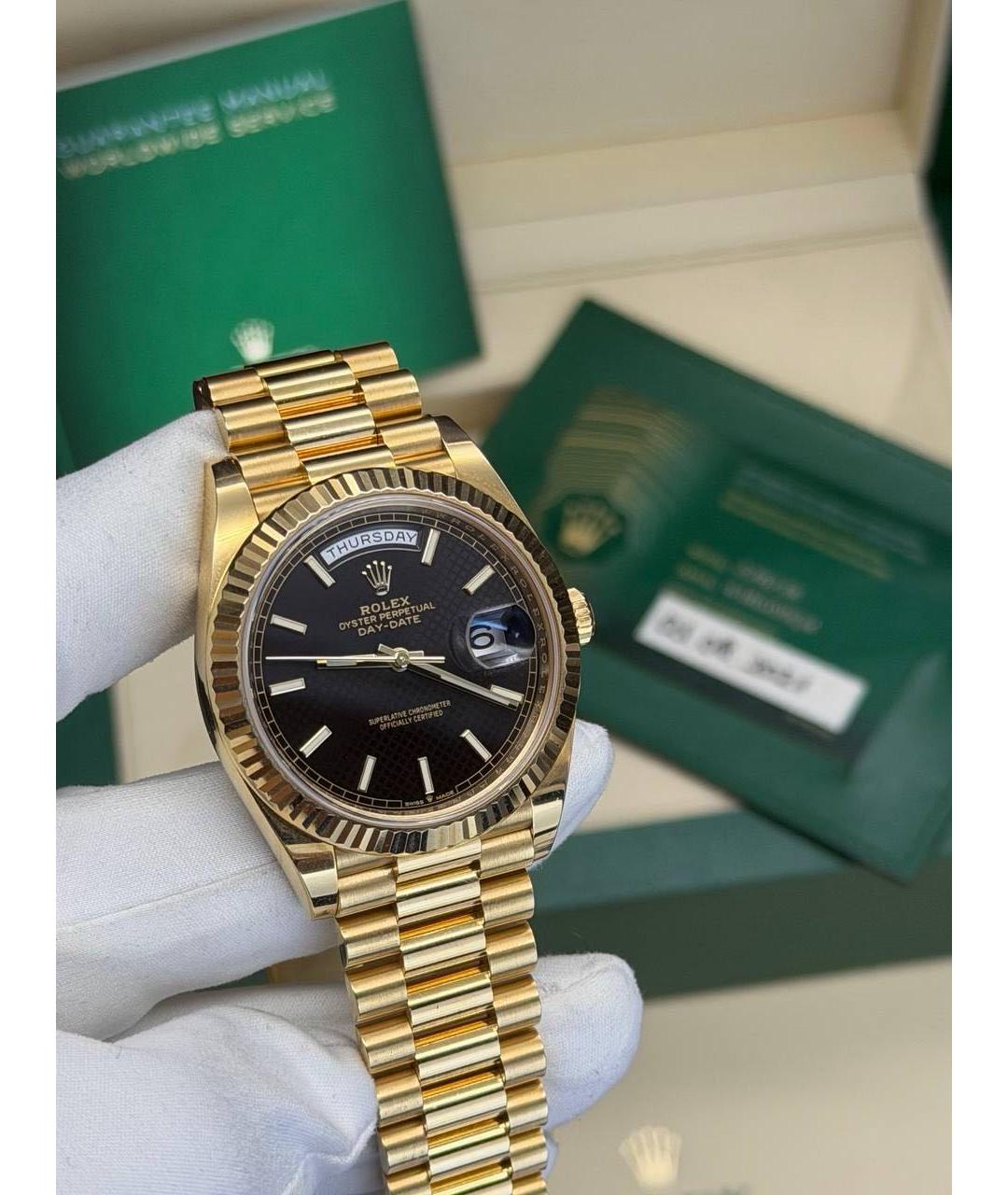 ROLEX Золотые часы из желтого золота, фото 8