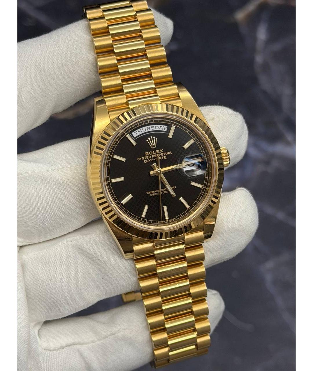 ROLEX Золотые часы из желтого золота, фото 6