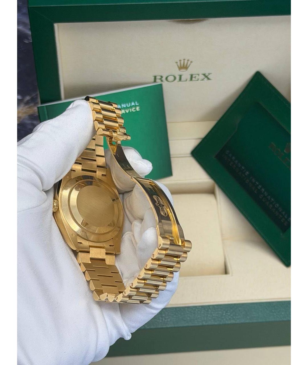 ROLEX Золотые часы из желтого золота, фото 3