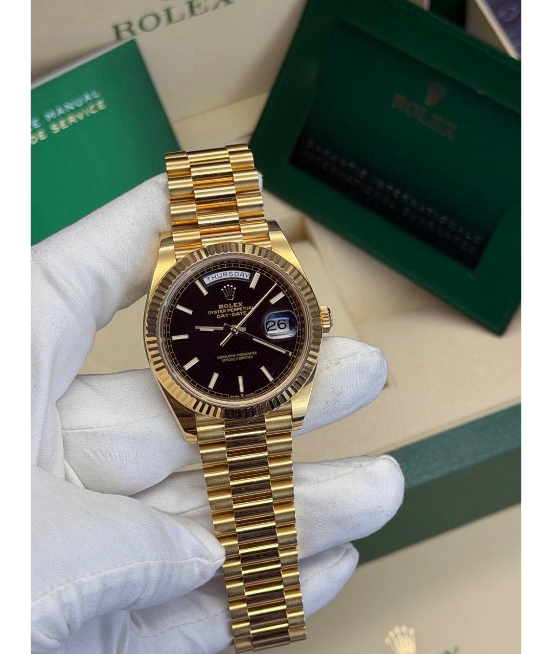 ROLEX Золотые часы из желтого золота, фото 2