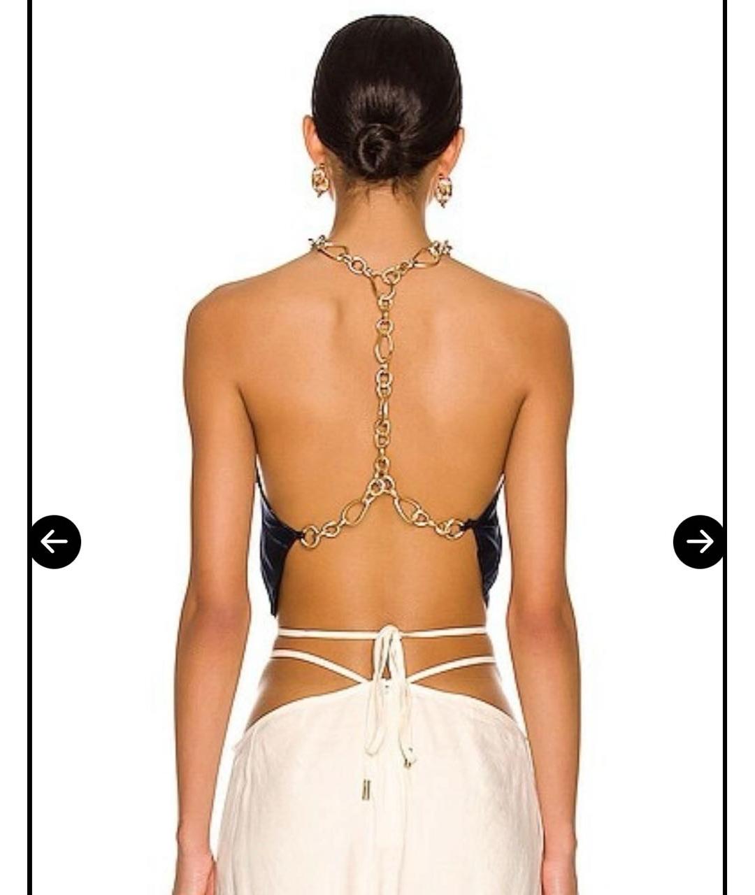 CULT GAIA Фуксия шелковая майка, фото 3