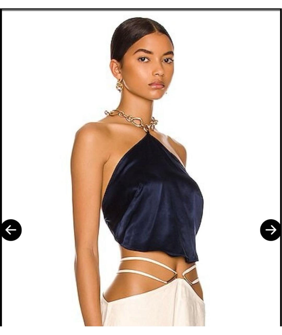 CULT GAIA Фуксия шелковая майка, фото 7