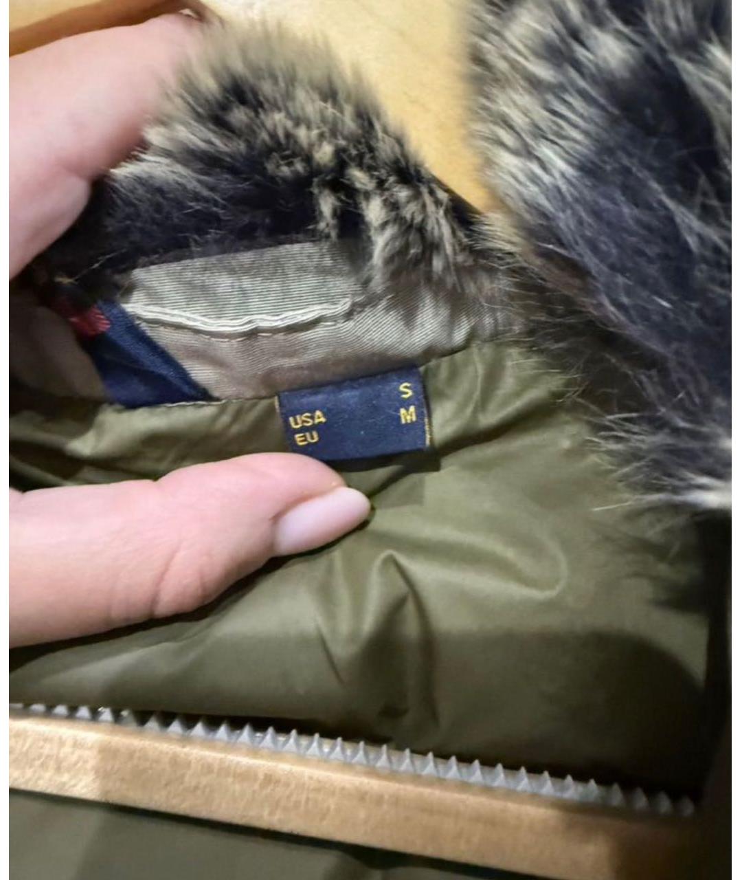 WOOLRICH Хаки пуховик, фото 5