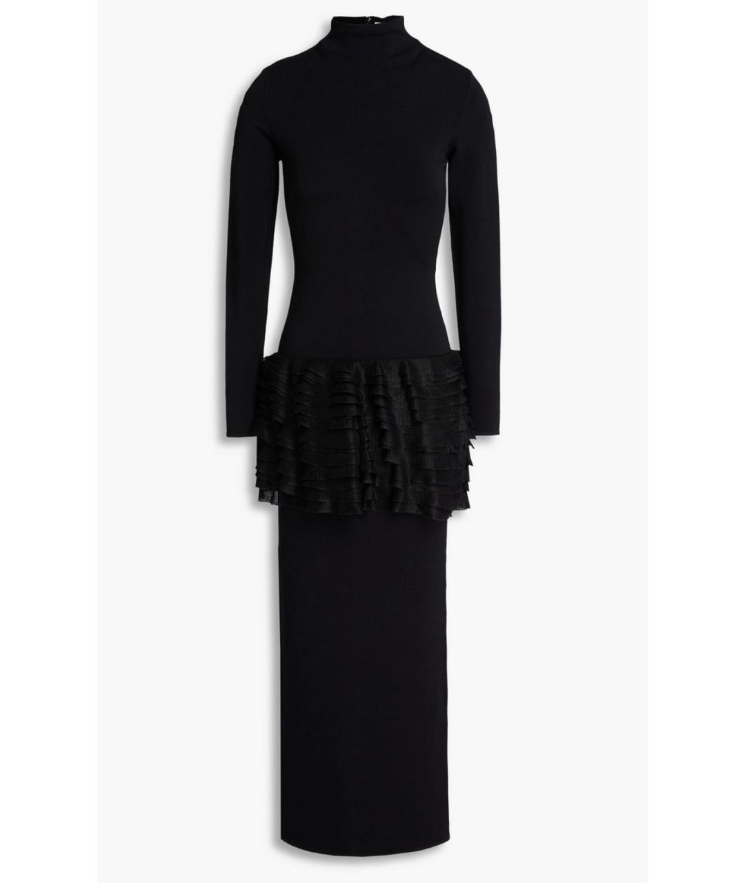 ALAIA Черное вискозное коктейльное платье, фото 4