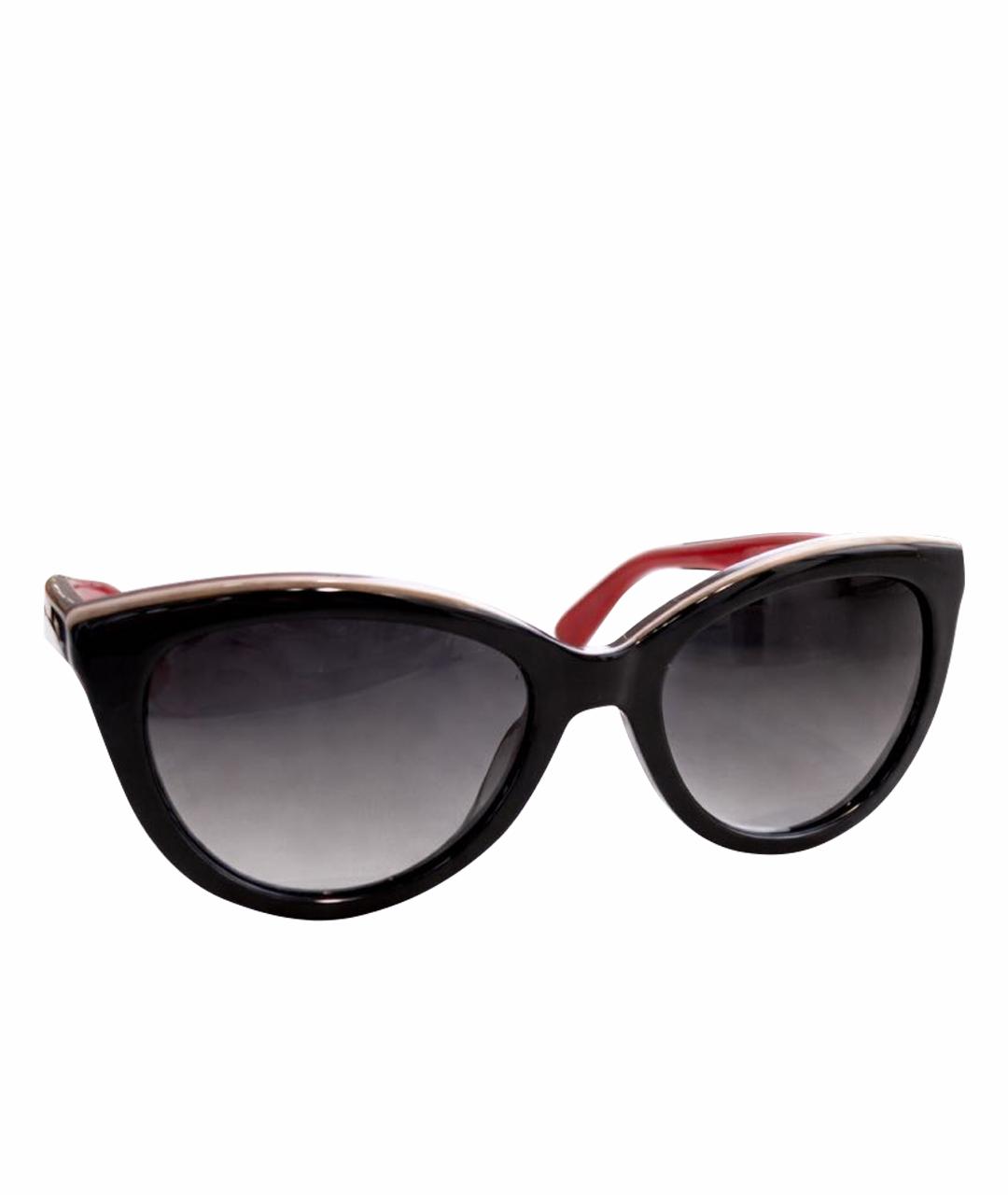 DOLCE&GABBANA Черные пластиковые солнцезащитные очки, фото 1