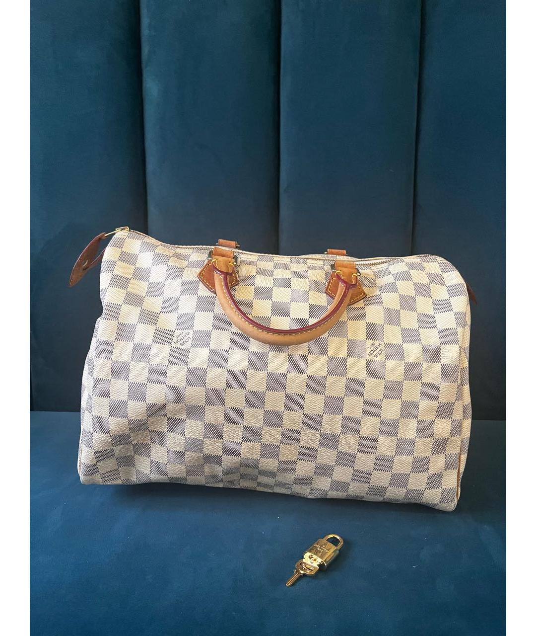 LOUIS VUITTON Белая сумка с короткими ручками, фото 3