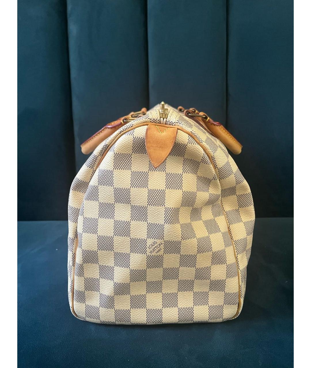 LOUIS VUITTON Белая сумка с короткими ручками, фото 6