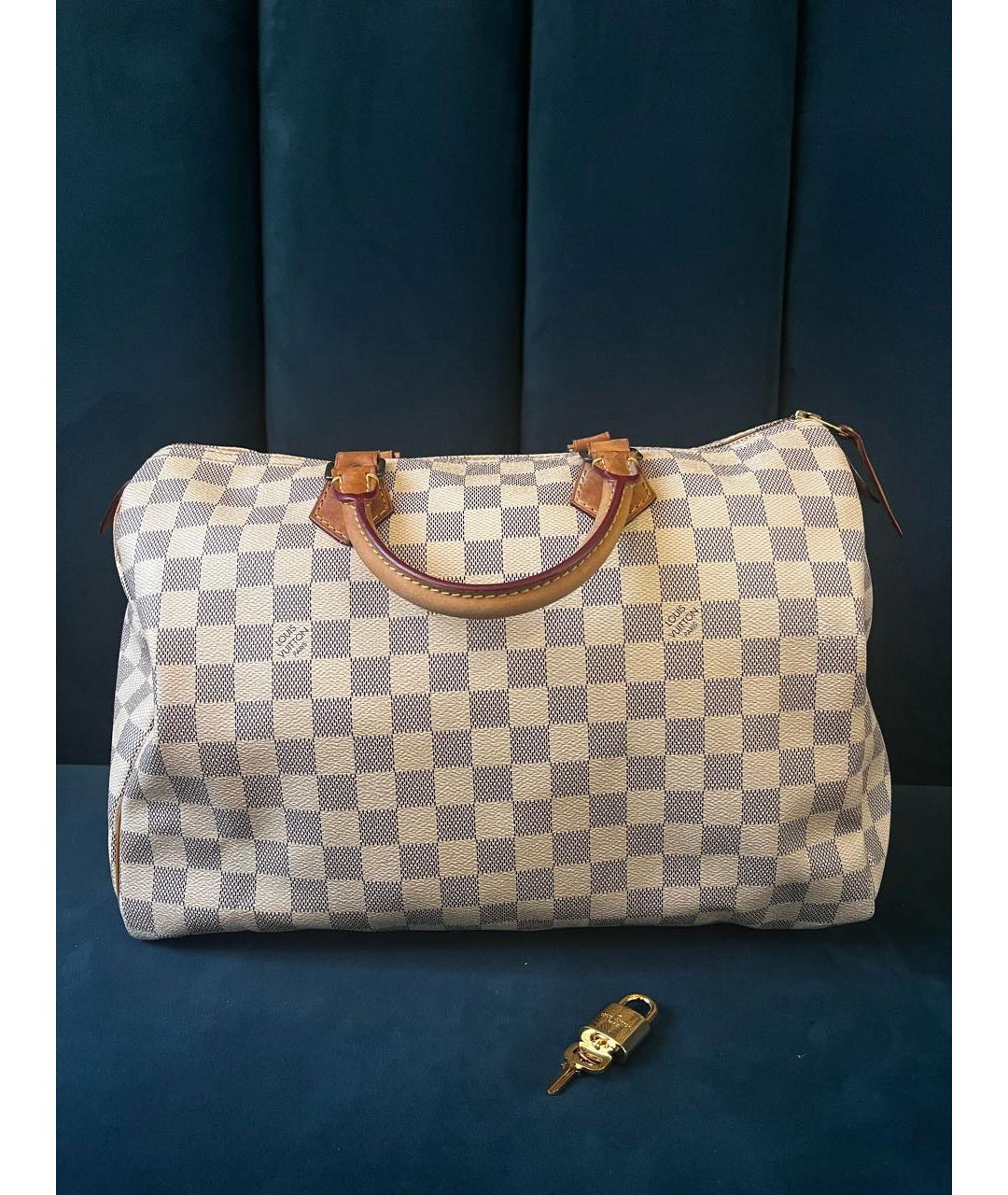 LOUIS VUITTON Белая сумка с короткими ручками, фото 7