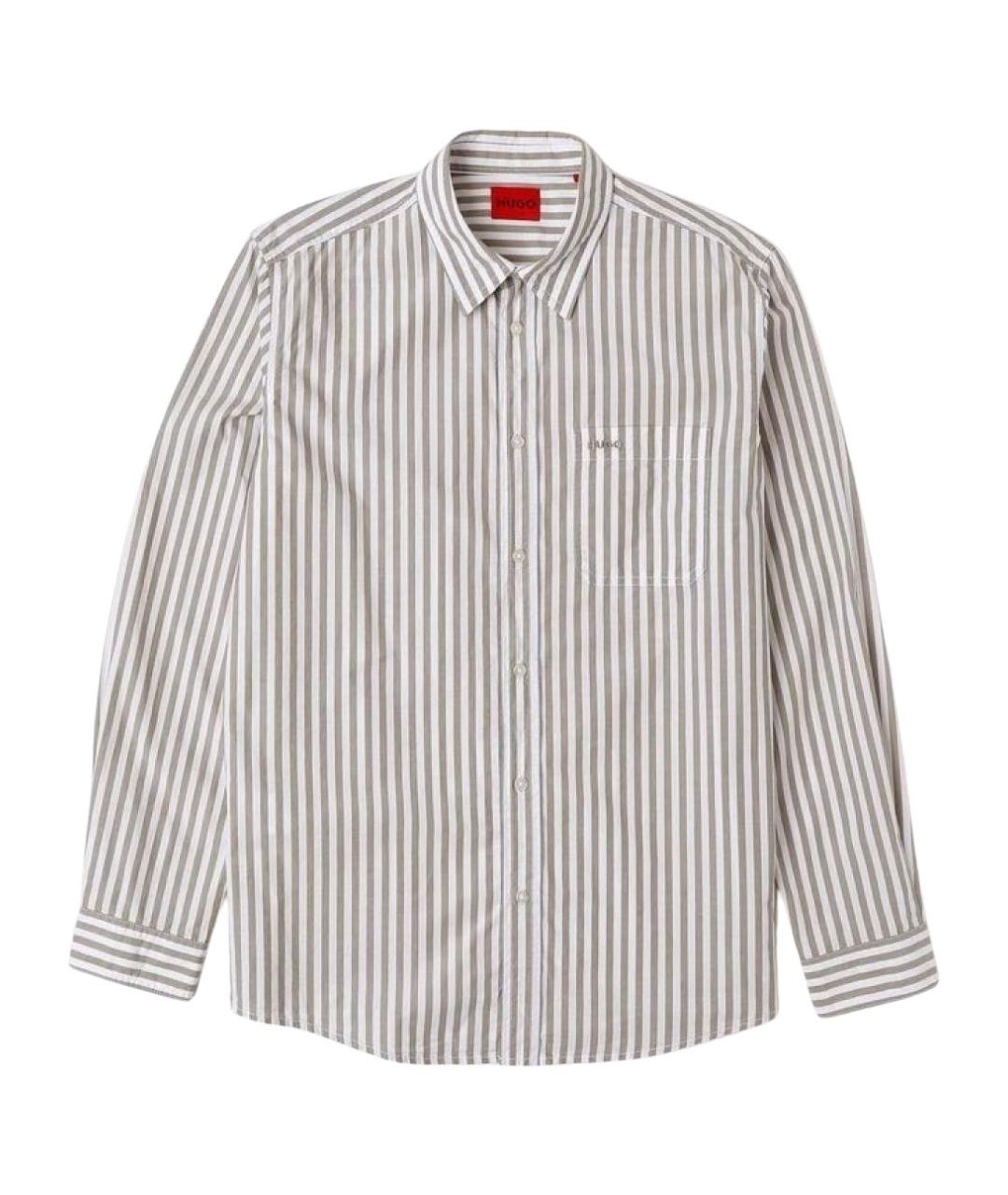 HUGO BOSS Мульти хлопковая кэжуал рубашка, фото 1