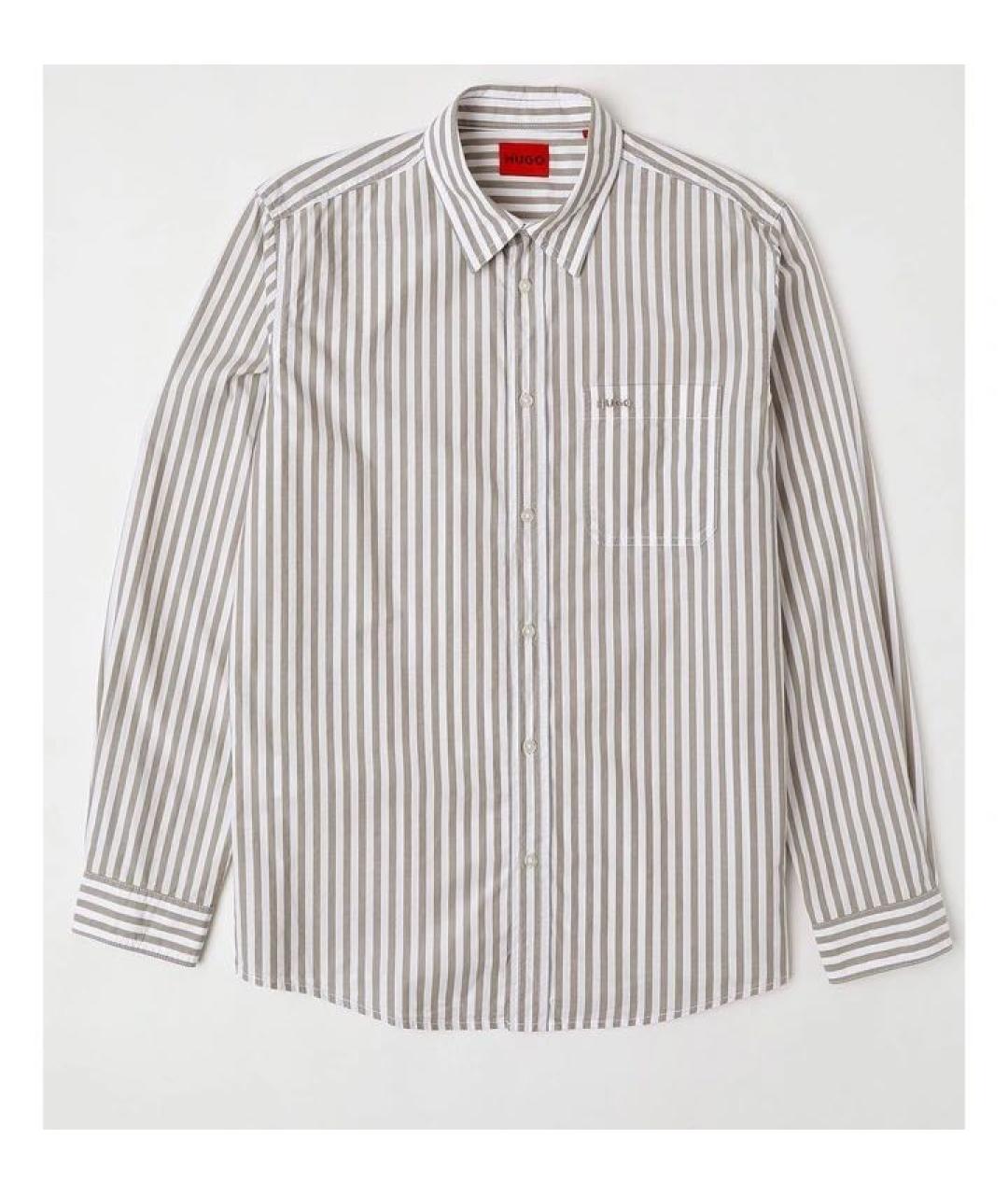 HUGO BOSS Мульти хлопковая кэжуал рубашка, фото 8