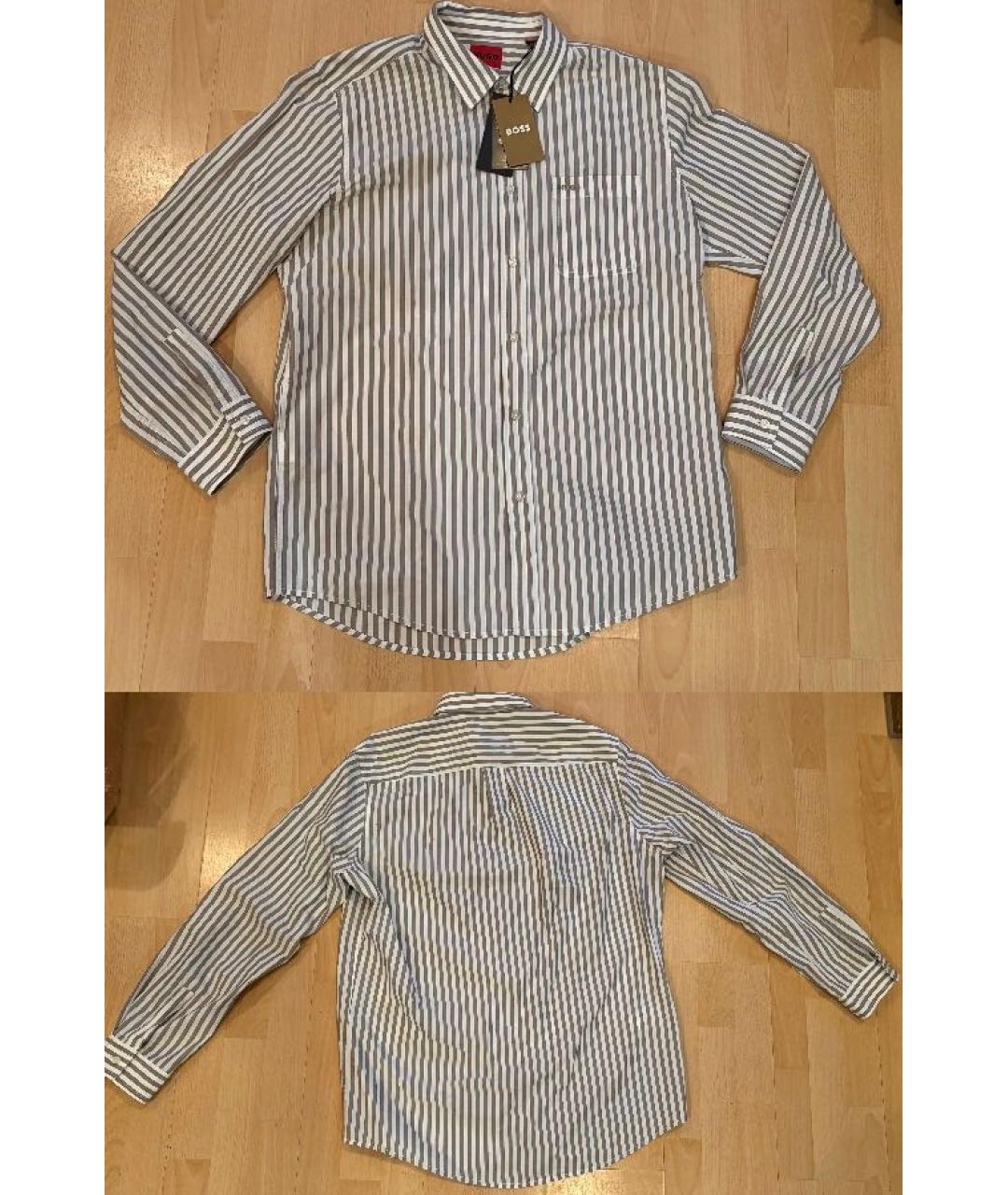 HUGO BOSS Мульти хлопковая кэжуал рубашка, фото 2