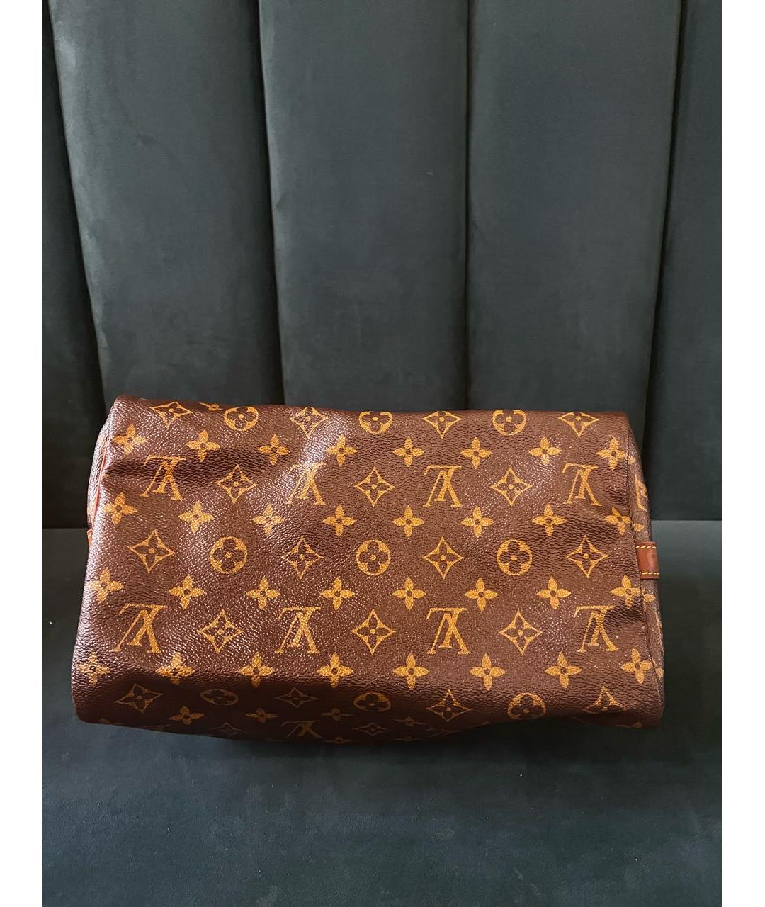 LOUIS VUITTON Коричневая сумка с короткими ручками, фото 2