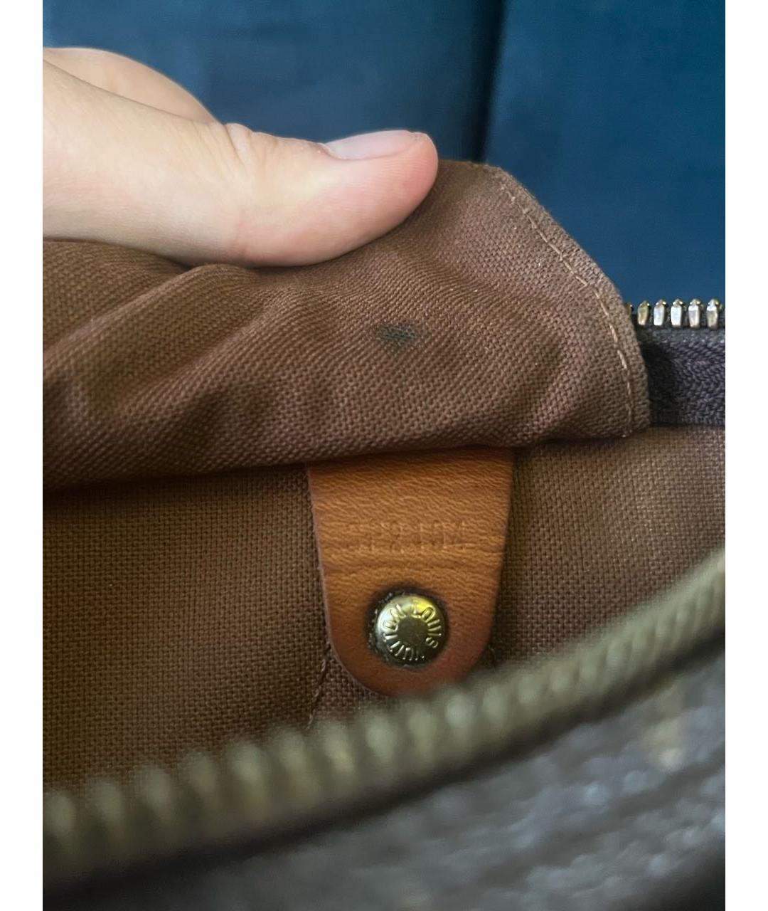 LOUIS VUITTON Коричневая сумка с короткими ручками, фото 4