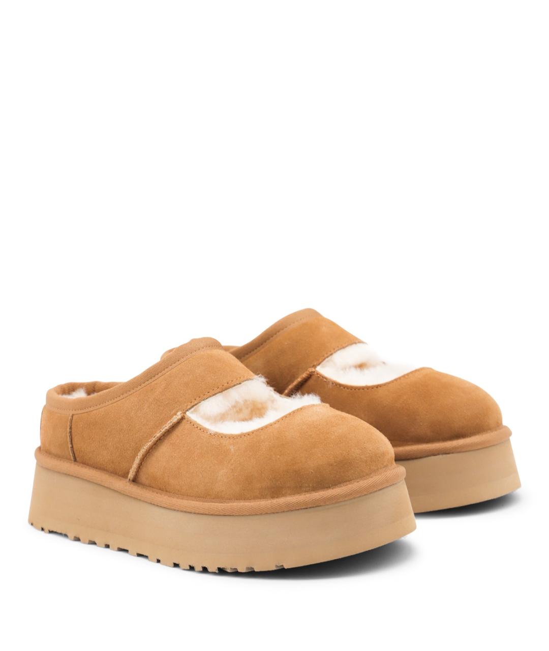 UGG AUSTRALIA Коричневые кожаные ботинки, фото 2