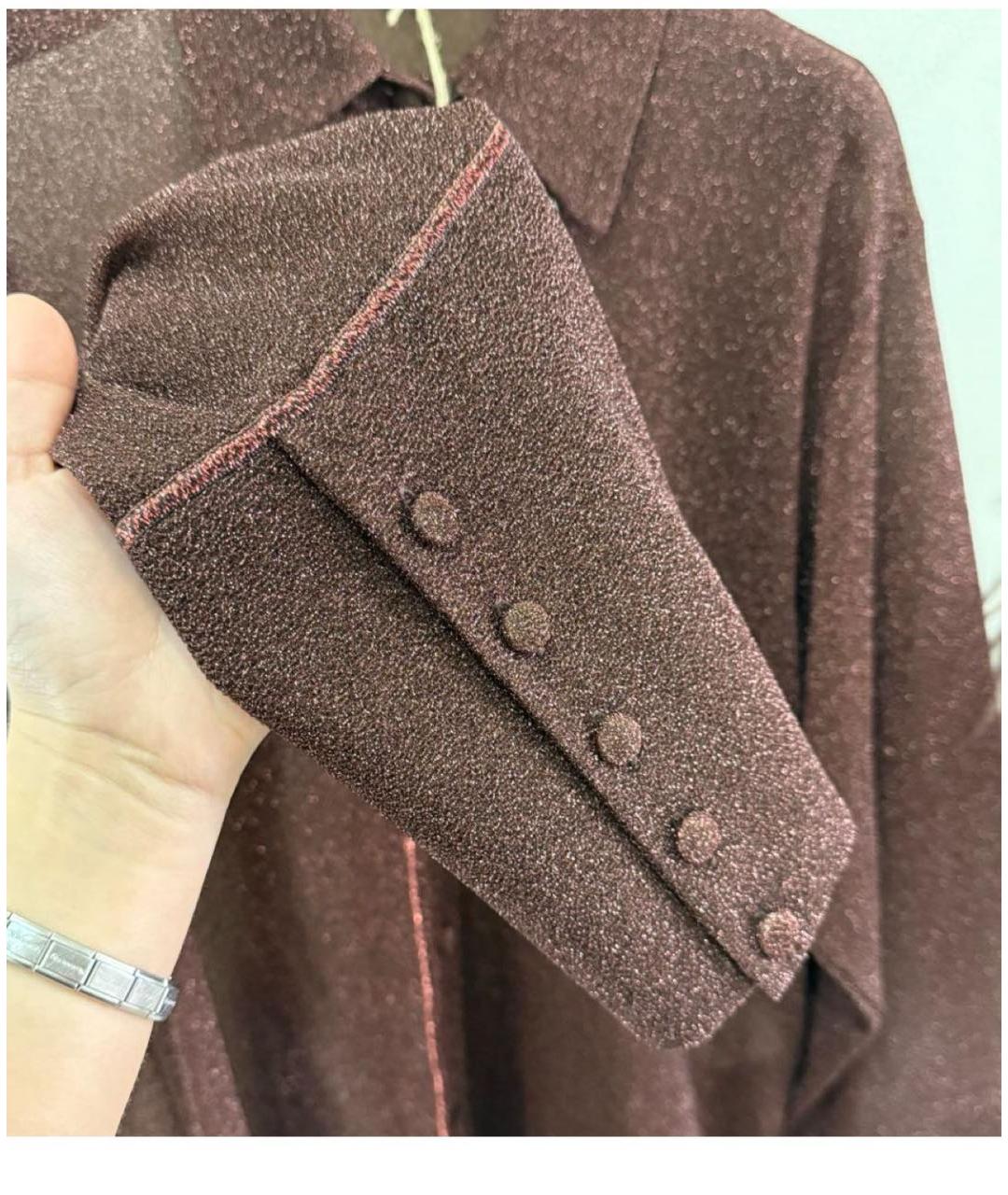 OSEREE Коричневая полиамидовая блузы, фото 3