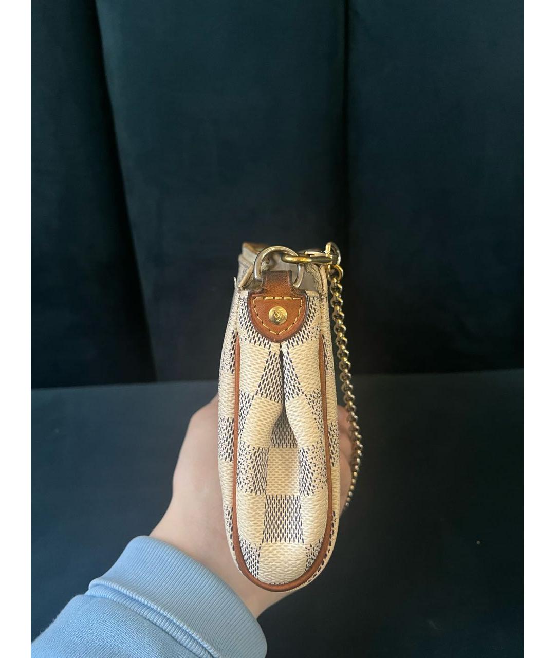 LOUIS VUITTON Белая сумка через плечо, фото 5