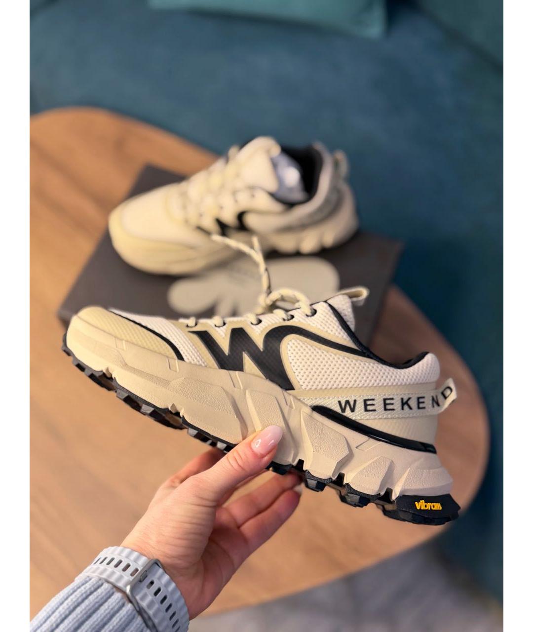 MAX MARA Бежевые кроссовки, фото 4