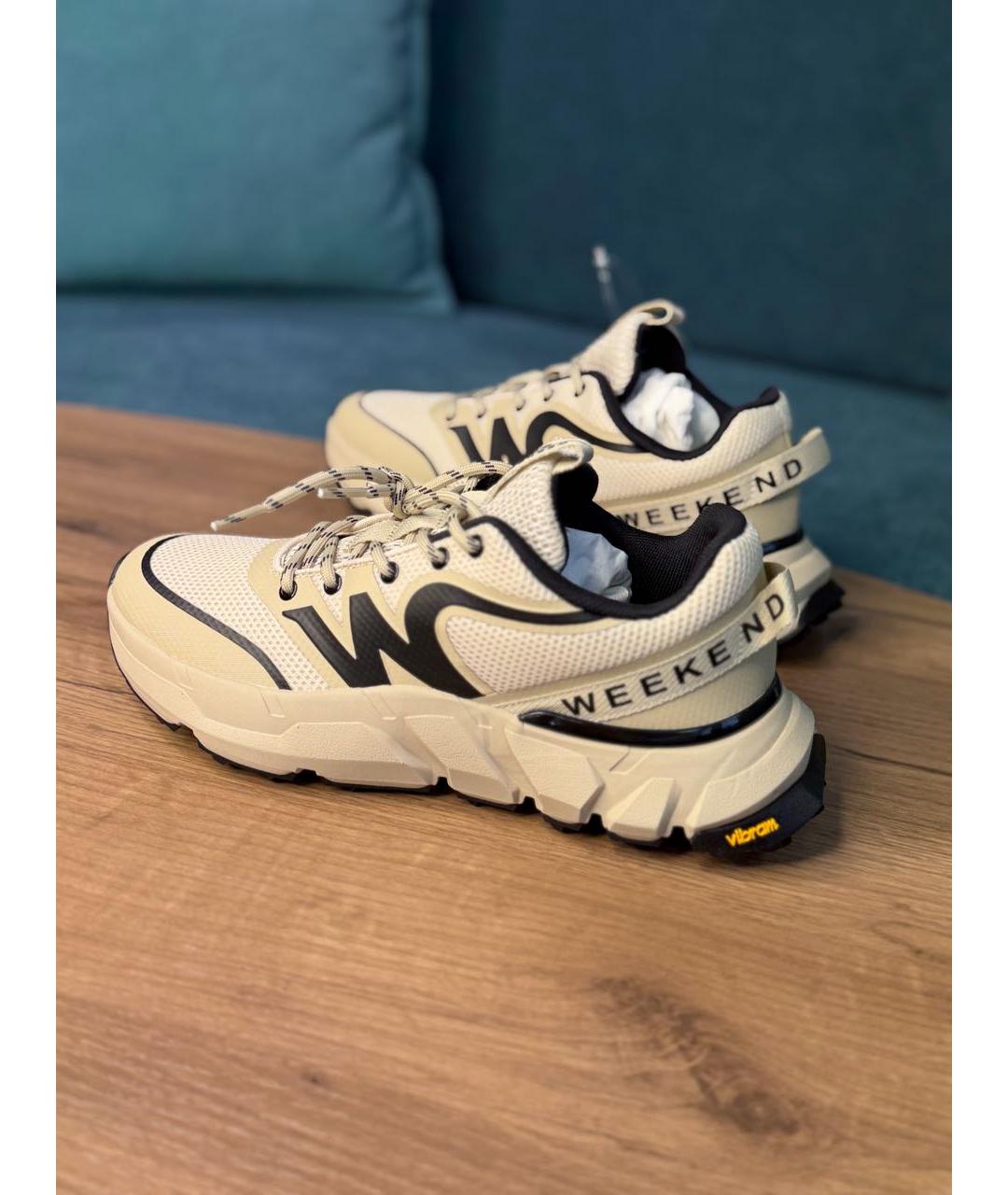 MAX MARA Бежевые кроссовки, фото 8