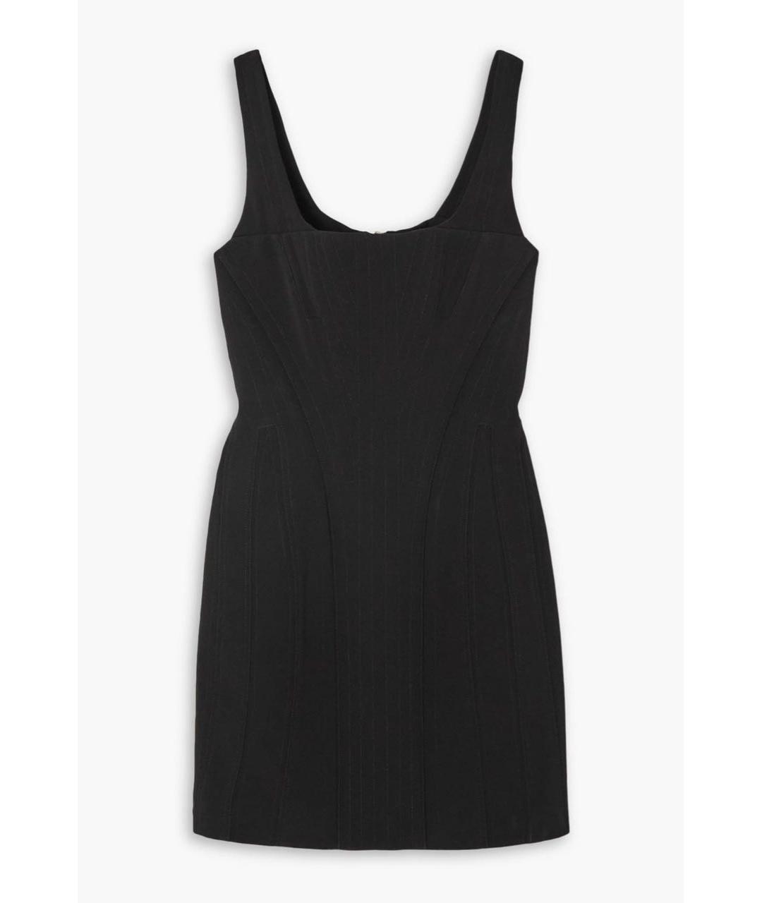 BALMAIN Черное вискозное коктейльное платье, фото 5