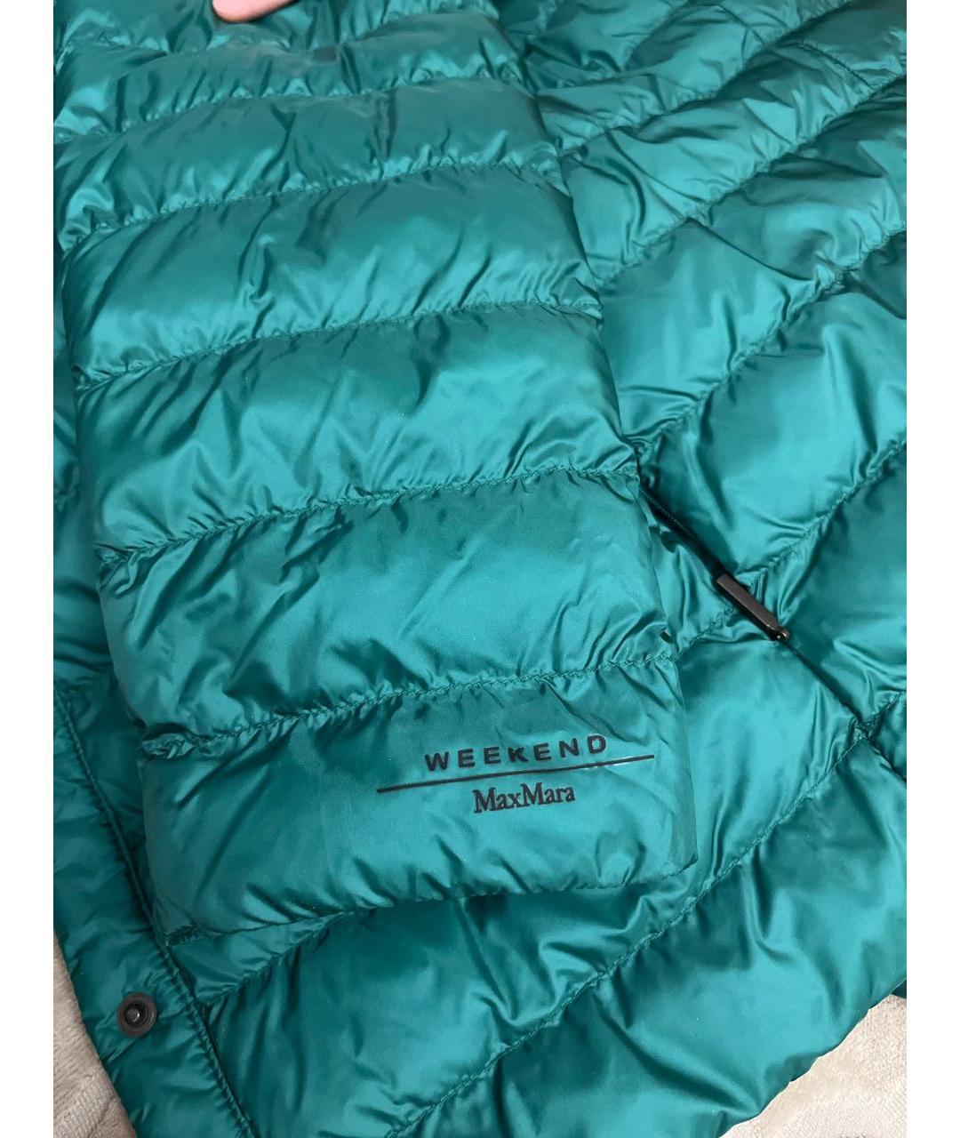 WEEKEND MAX MARA Зеленая полиамидовая куртка, фото 6