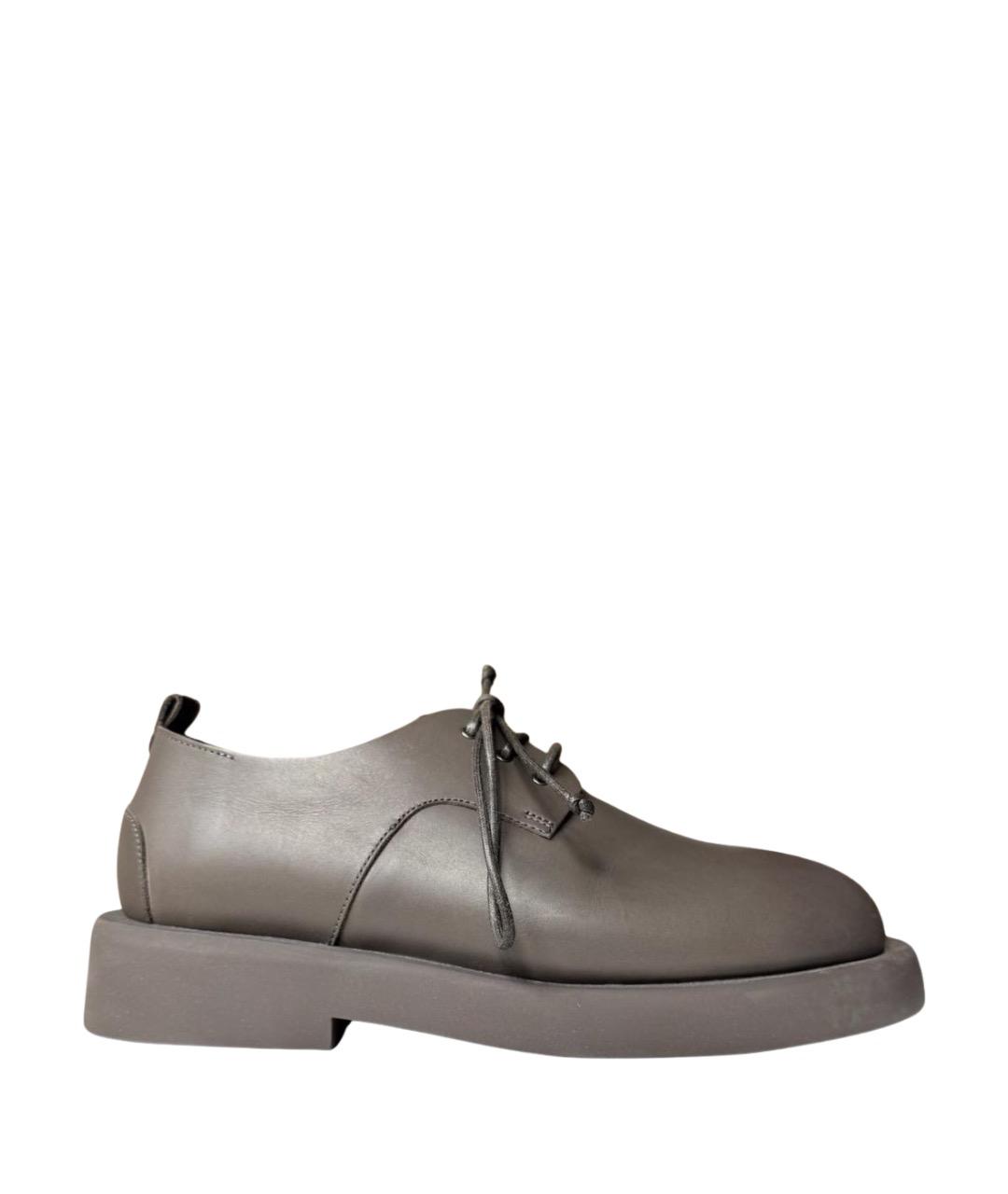 MARSELL Серые кожаные ботинки, фото 1