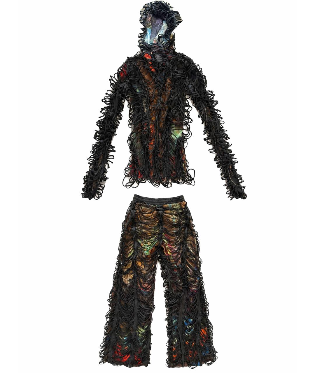 JEAN PAUL GAULTIER Черный хлопковый костюм с брюками, фото 1