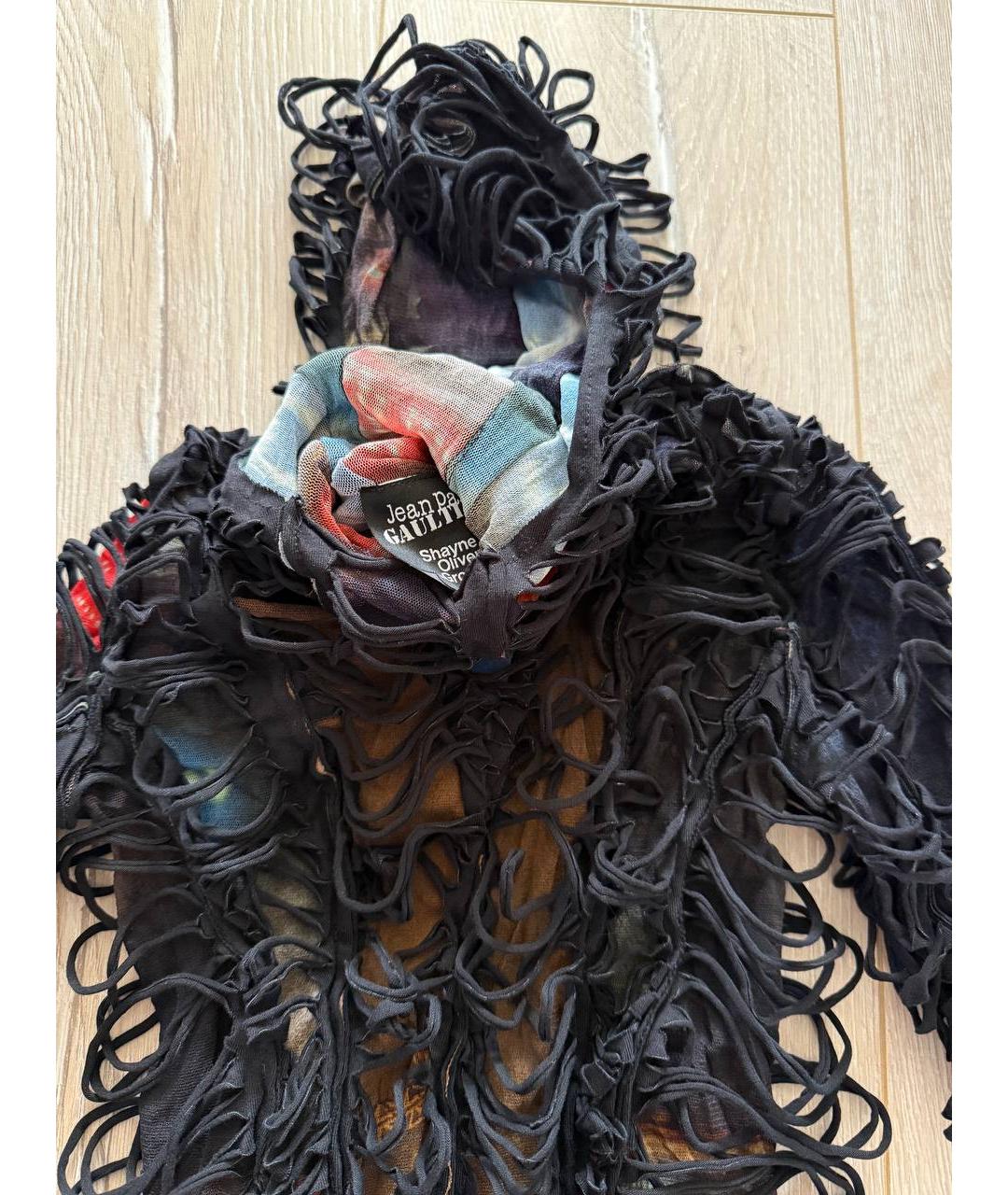 JEAN PAUL GAULTIER Черный хлопковый костюм с брюками, фото 4