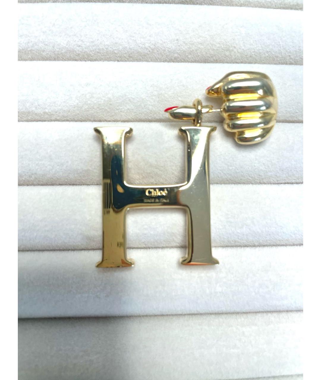 CHLOE Золотая серебряная булавка / брошь, фото 3