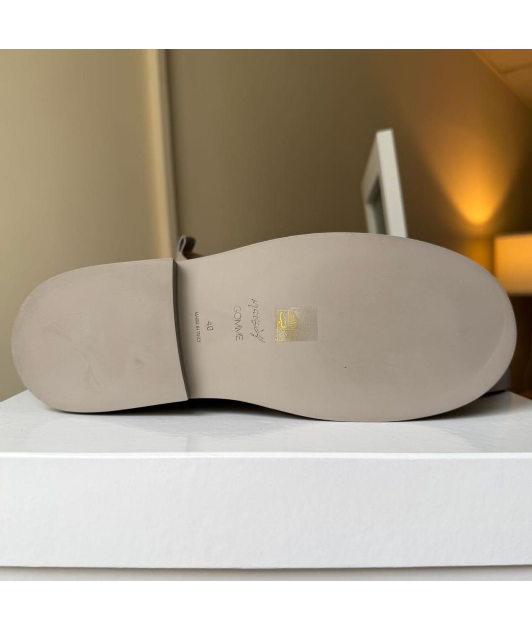 MARSELL Бежевые кожаные ботинки, фото 6