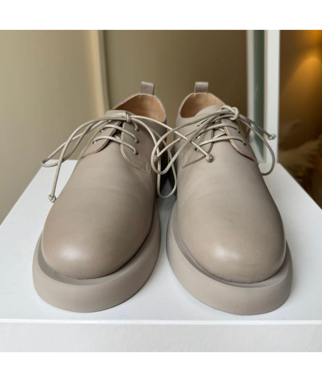 MARSELL Бежевые кожаные ботинки, фото 2