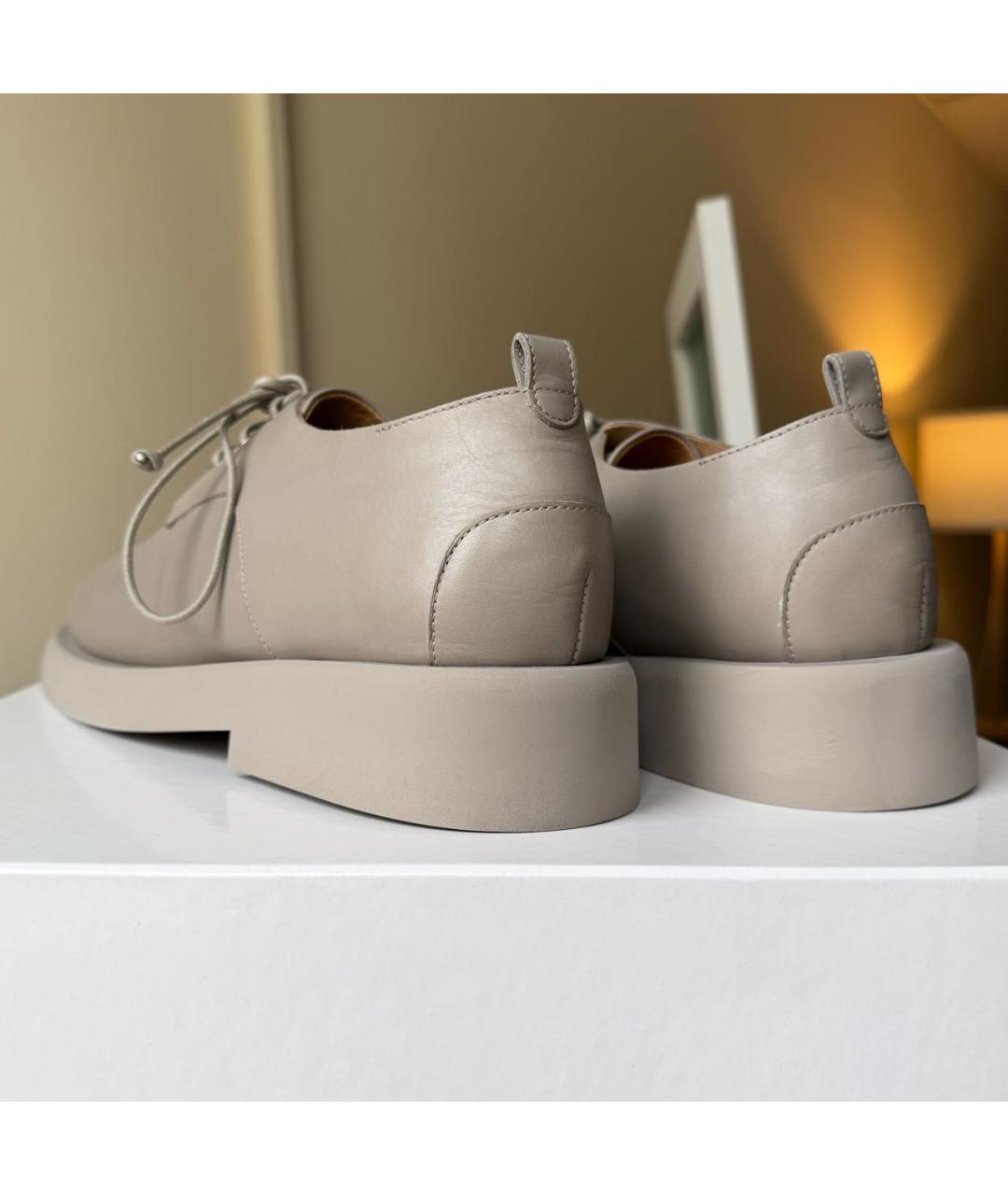 MARSELL Бежевые кожаные ботинки, фото 3